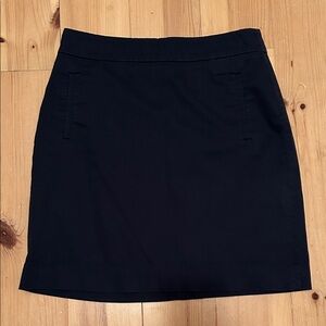 Banana Republic Classic Navy cotton lined Skirt